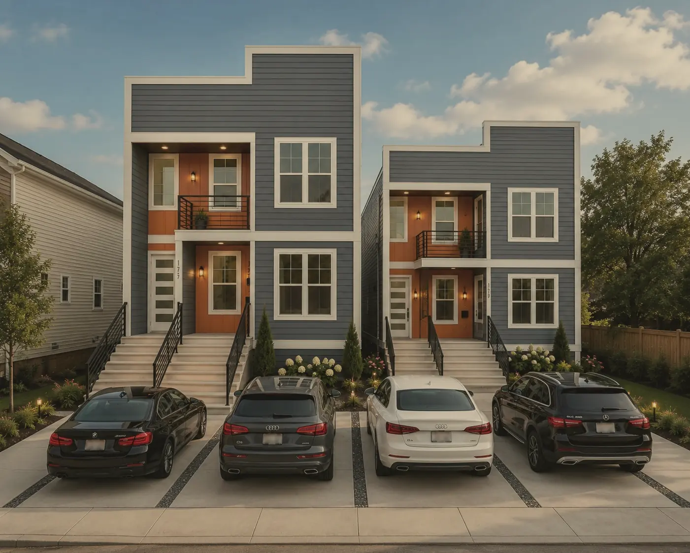 Modern investment duplex
