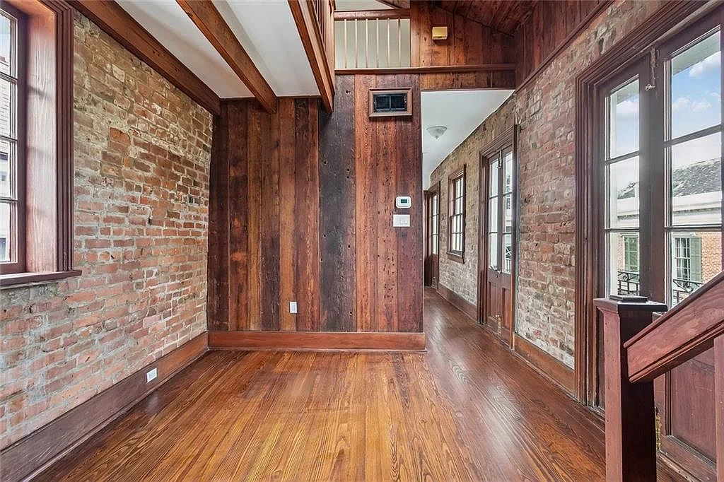 Original brick, kept and exposed — Esplanade Avenue, French Quarter, renovated by DuCar Construction